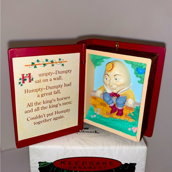 Vintage Hallmark Humpty Dumpty Mother Goose Book Series Christmas Ornament - Picture 1 of 12